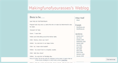 Desktop Screenshot of makingfunofyourasses.wordpress.com