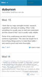 Mobile Screenshot of duburson.wordpress.com
