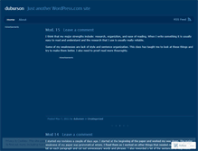 Tablet Screenshot of duburson.wordpress.com