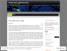 Tablet Screenshot of fireflyandlightningbug.wordpress.com