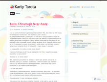 Tablet Screenshot of kartytarota.wordpress.com