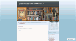 Desktop Screenshot of centruldeistoriesiapologetica.wordpress.com