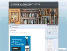 Tablet Screenshot of centruldeistoriesiapologetica.wordpress.com