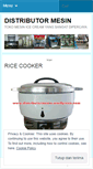 Mobile Screenshot of distributormesin.wordpress.com