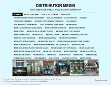 Tablet Screenshot of distributormesin.wordpress.com