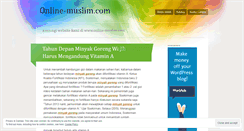 Desktop Screenshot of onlinemuslim.wordpress.com