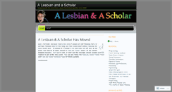 Desktop Screenshot of alesbianandascholar.wordpress.com