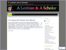 Tablet Screenshot of alesbianandascholar.wordpress.com