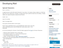 Tablet Screenshot of mattclingan.wordpress.com