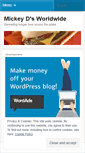 Mobile Screenshot of mickeydsworldwide.wordpress.com
