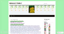 Desktop Screenshot of manjalyfamily.wordpress.com