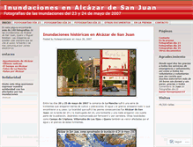 Tablet Screenshot of inundacionesenalcazar.wordpress.com