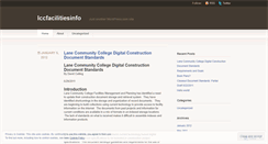 Desktop Screenshot of lccfacilitiesinfo.wordpress.com