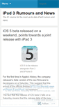 Mobile Screenshot of ipad3rumours.wordpress.com