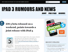 Tablet Screenshot of ipad3rumours.wordpress.com