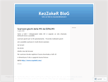 Tablet Screenshot of kezzoker.wordpress.com