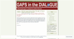 Desktop Screenshot of gapsinthedialogue.wordpress.com