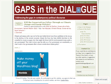 Tablet Screenshot of gapsinthedialogue.wordpress.com