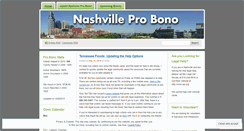 Desktop Screenshot of nashvilleprobono.wordpress.com