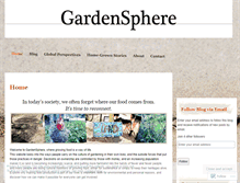 Tablet Screenshot of gardensphere.wordpress.com