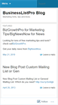 Mobile Screenshot of businesslistpro.wordpress.com