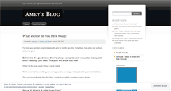 Desktop Screenshot of iamamey.wordpress.com