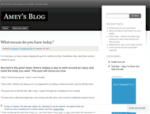 Tablet Screenshot of iamamey.wordpress.com