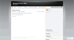 Desktop Screenshot of martialartsguy.wordpress.com