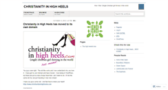 Desktop Screenshot of christianityinhighheels.wordpress.com