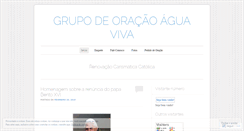Desktop Screenshot of gpoaguaviva.wordpress.com