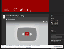 Tablet Screenshot of julianr7.wordpress.com