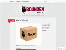 Tablet Screenshot of boundenstudio.wordpress.com