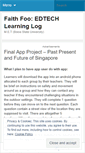Mobile Screenshot of edtechfaithfoo.wordpress.com