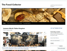 Tablet Screenshot of fossilcollector.wordpress.com