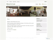 Tablet Screenshot of mollyscafe.wordpress.com