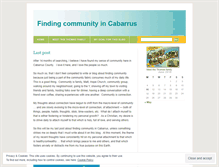 Tablet Screenshot of findingcommunity.wordpress.com