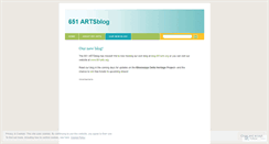Desktop Screenshot of 651arts.wordpress.com