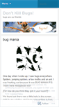 Mobile Screenshot of dontkillbugs.wordpress.com