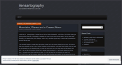 Desktop Screenshot of ilensartography.wordpress.com