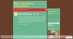 Desktop Screenshot of missquigleysclassroom.wordpress.com