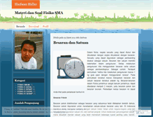 Tablet Screenshot of fisikasaja.wordpress.com