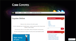 Desktop Screenshot of cobbcoyotes.wordpress.com