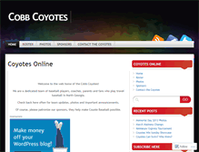 Tablet Screenshot of cobbcoyotes.wordpress.com