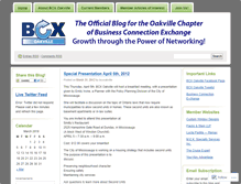 Tablet Screenshot of bcxoakville.wordpress.com