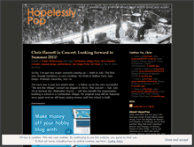 Tablet Screenshot of hopelesslypop.wordpress.com