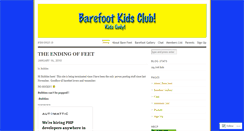 Desktop Screenshot of barefootclub.wordpress.com