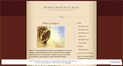 Desktop Screenshot of mysoulmantra.wordpress.com