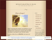 Tablet Screenshot of mysoulmantra.wordpress.com