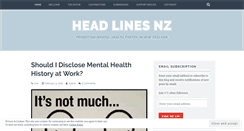 Desktop Screenshot of headlinesnz.wordpress.com