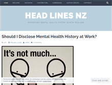 Tablet Screenshot of headlinesnz.wordpress.com